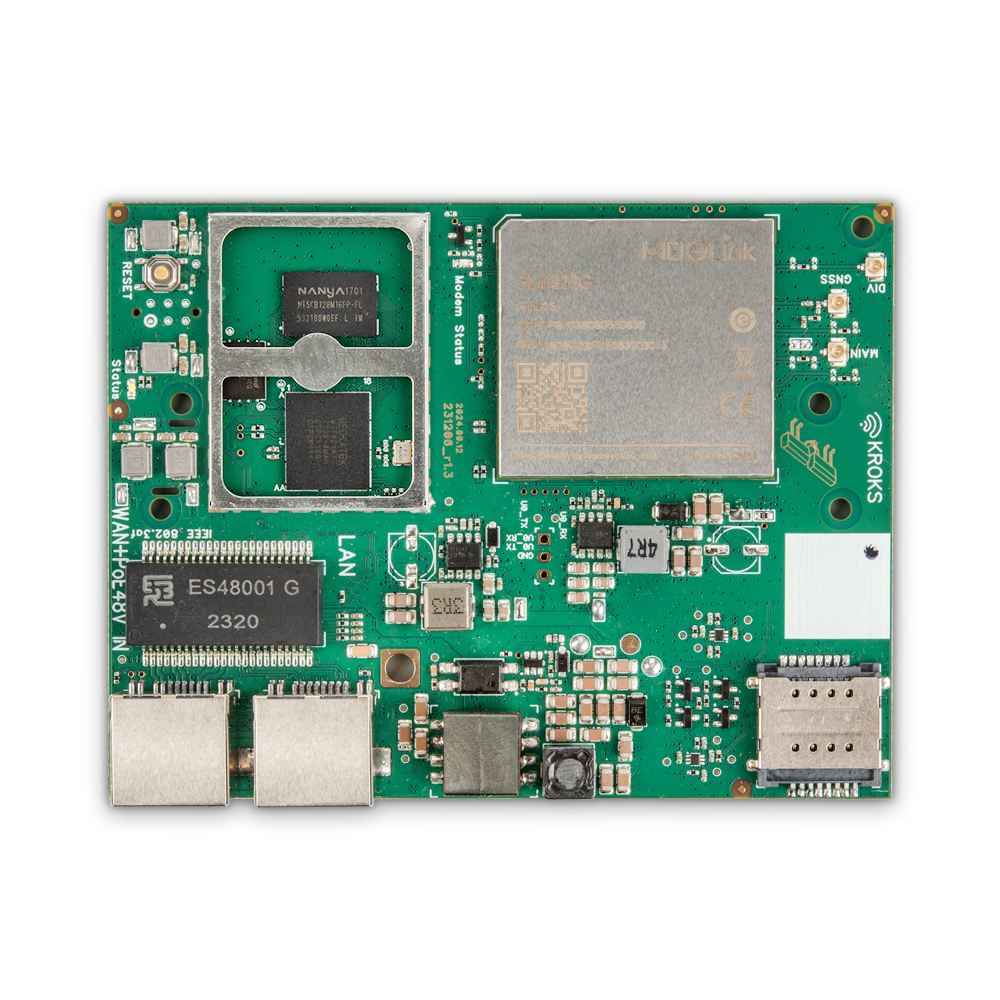 Kroks Rt-Brd m6-Gn гигабитный роутер с модемом LTE cat.6 для установки в гермобокс
