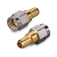 Разъем SMA(male) T на кабель RG-195, обжимной до 18 ГГц