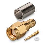 Разъем SMA(male) T на кабель RG-58/LMR-200, обжимной до 6 ГГц