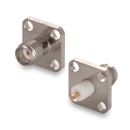 Разъем SMA(female) Y на кабель, фланцевый