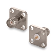 Разъем SMA(female) Y на кабель, фланцевый, короткий