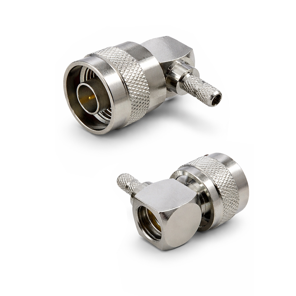 Разъем N(male) на кабели RG-142/RG-223/RG-58/LMR-200 угловой, обжимной, rev.H