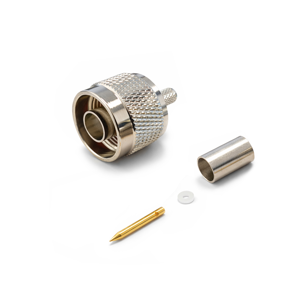 Разъем N(male) на кабель LMR-200, обжимной, rev.H